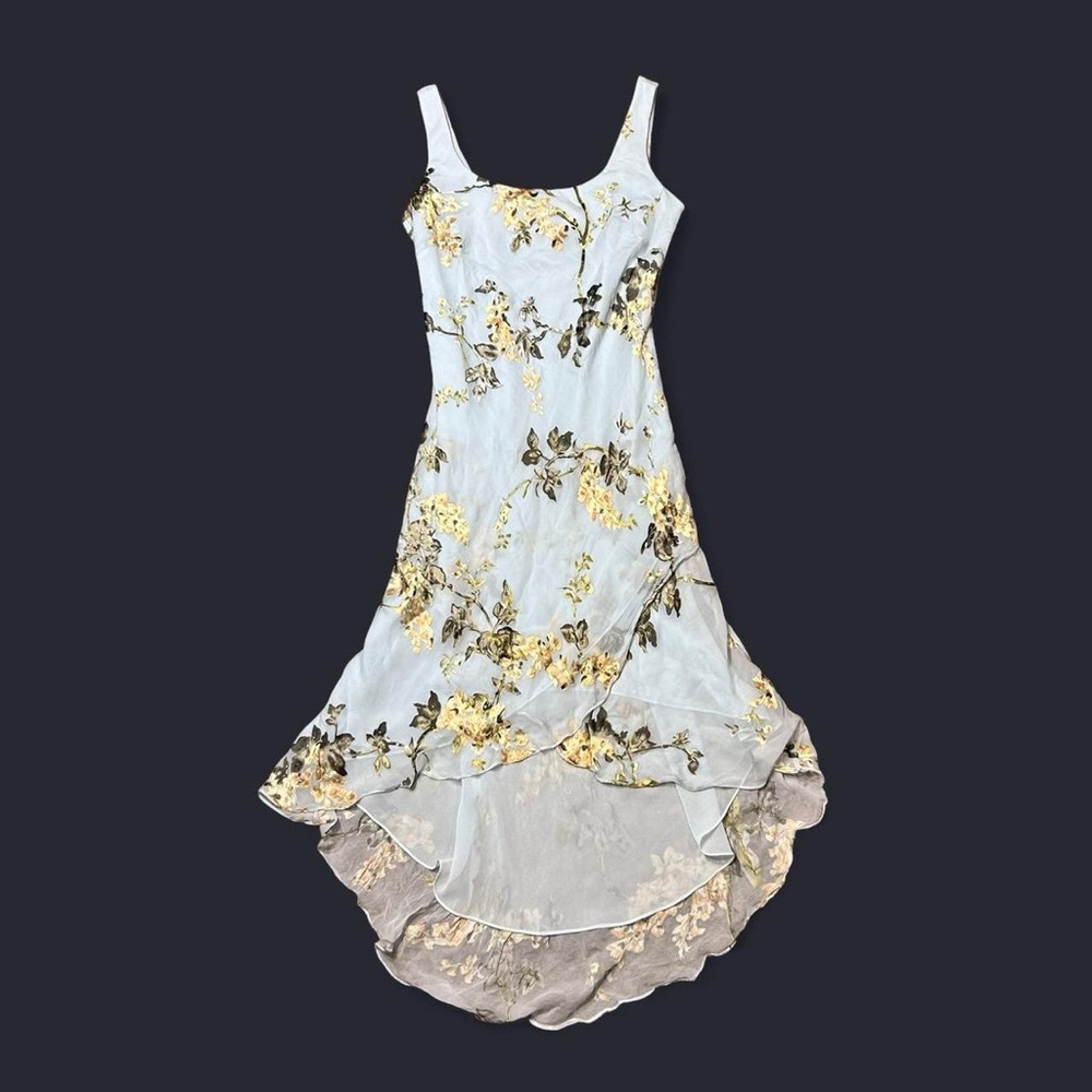 Y2K Fairy Blue Floral Dress by Alex Evenings! - Picture 5 of 10